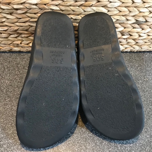 SAS Tripod Comfort Black Relaxed Walking Leather Sandal/ Shoe - Picture 10 of 15